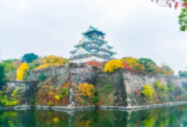 Красива архітектура у замок в Осаці — стокове фото