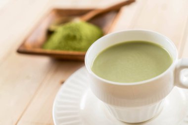 hot matcha latte