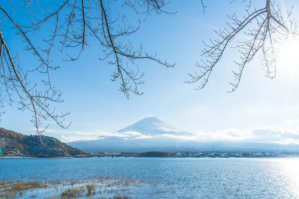 Dağ Fuji San Kawaguchiko Gölü.