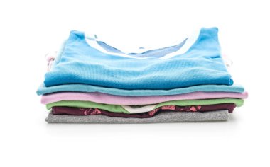 giyim üzerine beyaz yığınları 