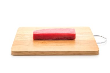 ahşap tahta üzerinde Taze orkinos