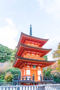 Kiyomizu-dera Tapınağı güzel mimari Kyoto,.