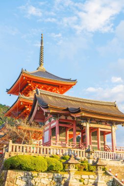 Kiyomizu-dera Tapınağı güzel mimari Kyoto,.