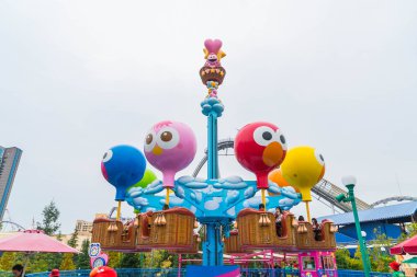 Osaka, Japonya - 21 Kasım 2016: temel tema park konumlar 