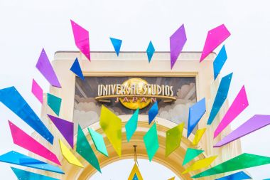 Osaka, Japonya - 21 Kasım 2016: Ana giriş 15 yıl Anniver ile