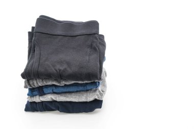 Beyaz arka plan üzerinde erkek iç giyim