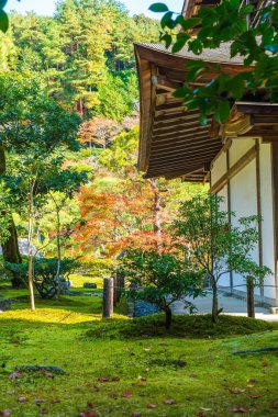 Gümüş Pavilion Ginkakuji Tapınağı'nda güzel mimari