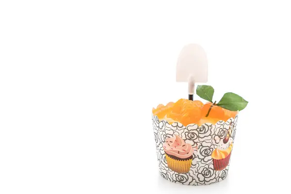 Oranje cup-cake — Stockfoto