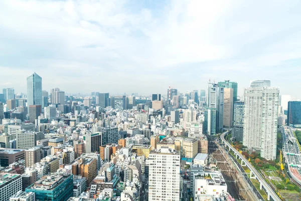Tokyo şehir manzarası alacakaranlıkta