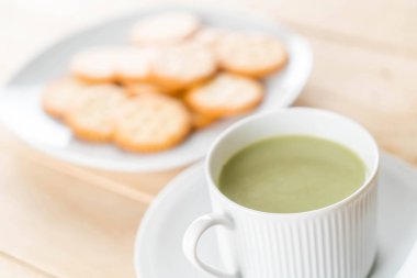 hot matcha latte