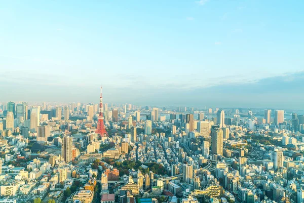 Tokyo şehir manzarası ile Tokyo Tower