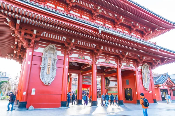 日本で浅草周辺の浅草寺で美しい建築 — ストック写真