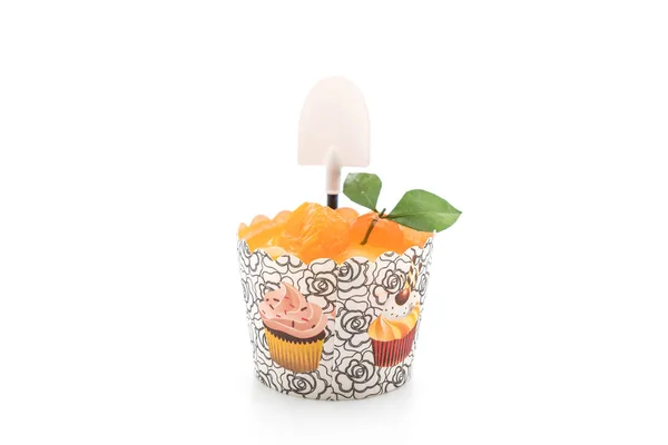 Oranje cup-cake — Stockfoto
