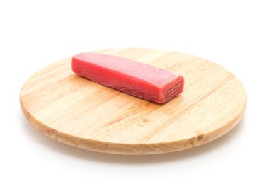 ahşap tahta üzerinde Taze orkinos