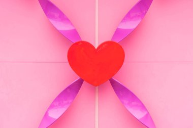 arka plan ile soyut pembe kalp