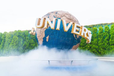 Osaka, Japonya - 21 Kasım 2016: temel tema park konumlar