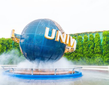 Osaka, Japonya - 21 Kasım 2016: temel tema park konumlar