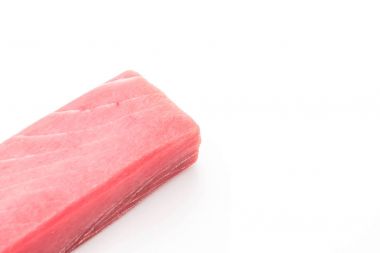 beyaz üzerine taze orkinos