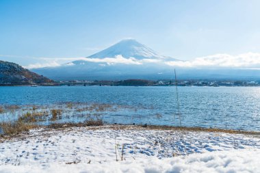 Dağ Fuji San Kawaguchiko Gölü.