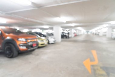 soyut bulanık park araba