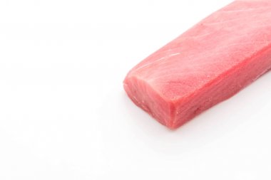 beyaz üzerine taze orkinos