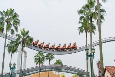 Osaka, Japonya - 21 Kasım 2016: temel tema park konumlar 