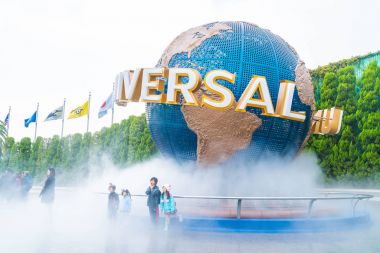 Osaka, Japonya - 21 Kasım 2016: temel tema park konumlar