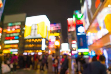 kalabalık insanlar Osaka street Market bulanıklık 