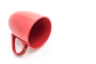 Kırmızı seramik kupa