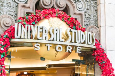 Osaka, Japonya - 21 Kasım 2016: temel tema park konumlar 