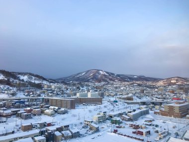Otaru şehir manzaralı, Hokkaido Japonya