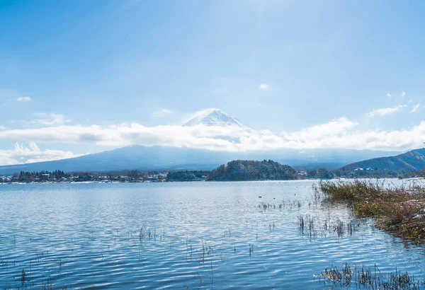 Góry San Fuji Kawaguchiko nad jeziorem. — Zdjęcie stockowe
