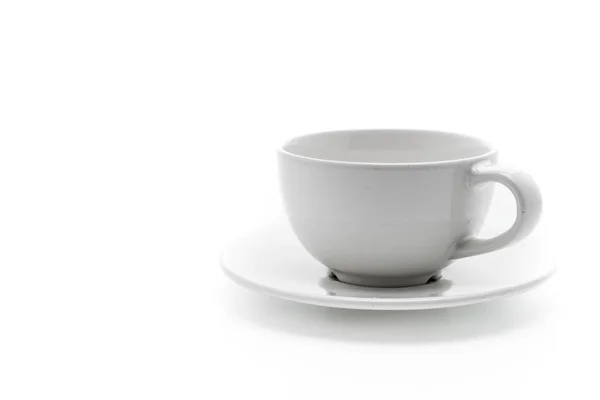 空の白いコーヒー カップ — ストック写真