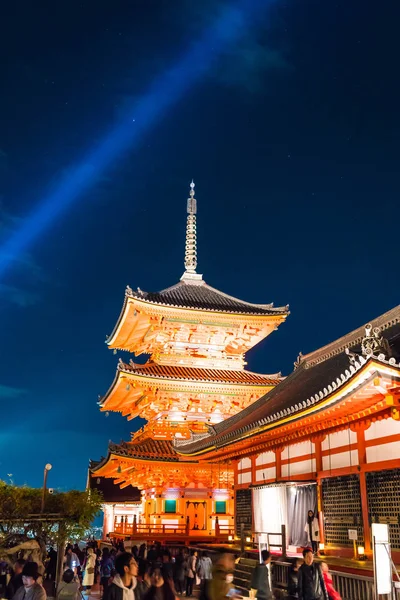 Krásná architektura v Kiyomizu-dera Temple Kyoto. — Stock fotografie