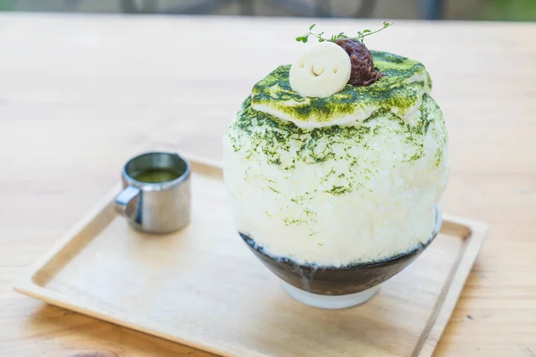 녹차 bingsu — 스톡 사진