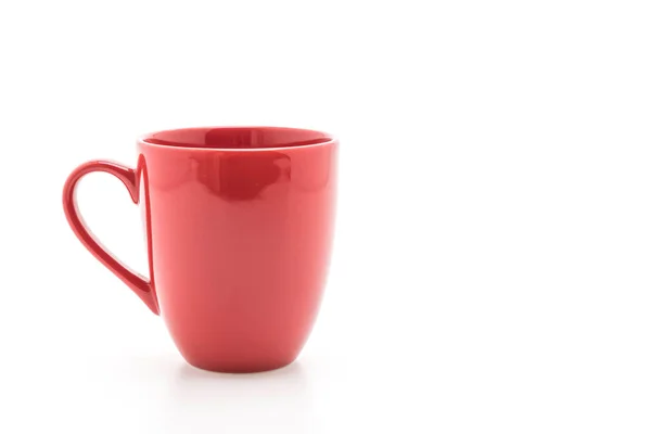 Rote Keramiktasse — Stockfoto