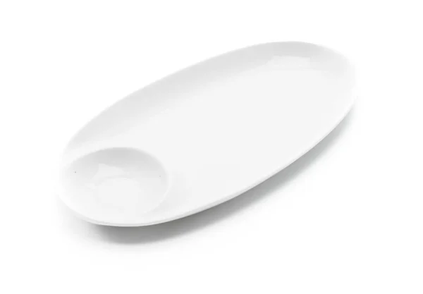 White plate  on white — Stock Photo, Image