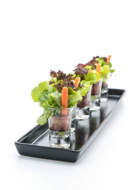 pastırma ile salata rulo