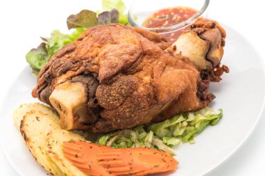 Gevrek domuz knuckle veya Alman domuz Hocks