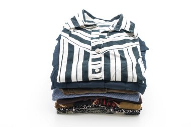 giyim üzerine beyaz yığınları 