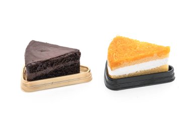 Altın konu pasta ve çikolata kek