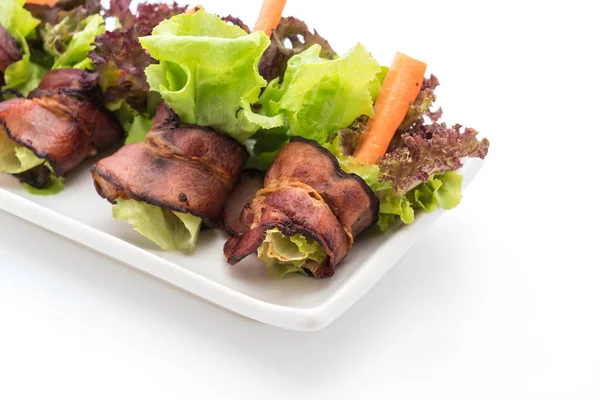 pastırma ile salata rulo