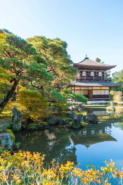 Gümüş Pavilion Ginkakuji Tapınağı'nda güzel mimari
