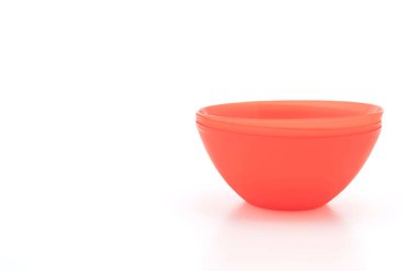 kırmızı plastik kase