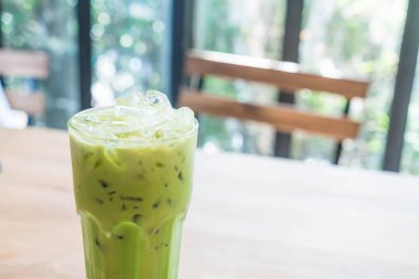 buzlu yeşil çay kahve