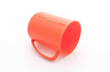 kırmızı plastik cam