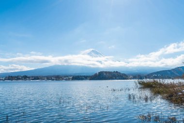 Dağ Fuji San Kawaguchiko Gölü.