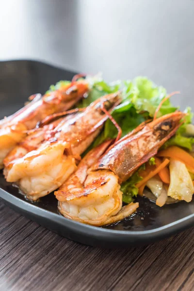 Fried shrimps or prawns — Stock Photo, Image