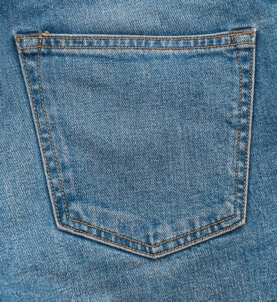 Jeans azuis em branco — Fotografia de Stock