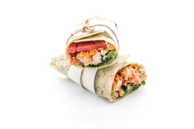 tavuk ve ıspanak salatası rulo sarma